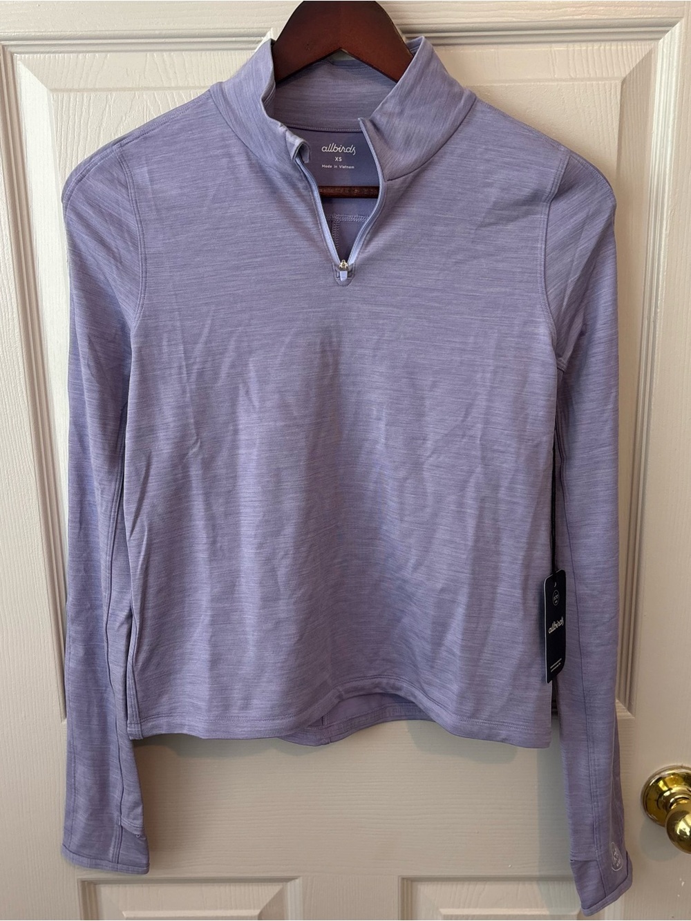 allbirds Lavender Quarter-Zip Pullover